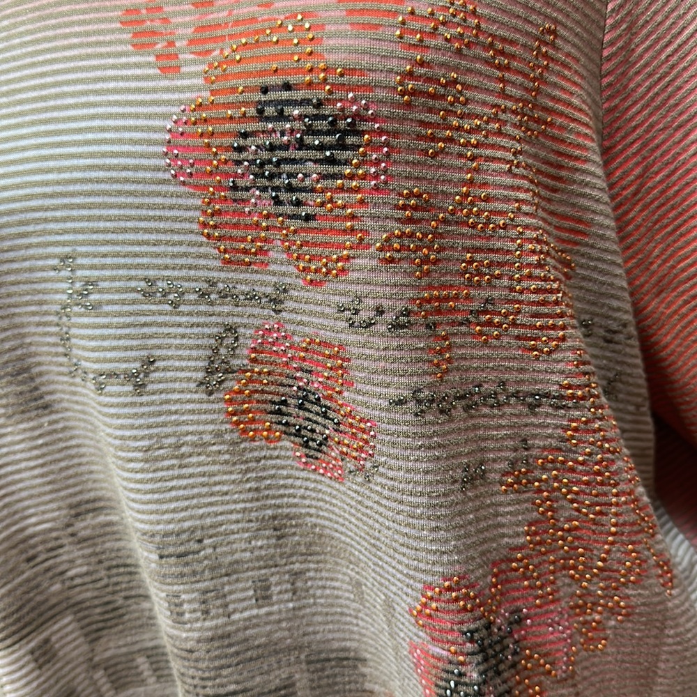 Cj banks 3/4 sleeve top, size 1x - Picture 3 of 12